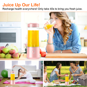 Mixeur Portable en Gros 400ml, Mini Tasse à Jus Rechargeable pour Smoothies et Boissons Glacées, Utilisation Domestique et Extérieure - Product Image 2