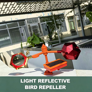 Dispositif répulsif <span class=keywords><strong>pour</strong></span> oiseaux réfléchissant <span class=keywords><strong>pour</strong></span> l'extérieur, dissuasif solaire <span class=keywords><strong>pour</strong></span> effrayer <span class=keywords><strong>les</strong></span> <span class=keywords><strong>pigeons</strong></span>, <span class=keywords><strong>les</strong></span> écureuils et autres oiseaux sauvages - Product Image 2