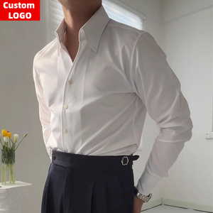 Camisa <span class=keywords><strong>de</strong></span> <span class=keywords><strong>Vestir</strong></span> Personalizada para Hombre, Estilo <span class=keywords><strong>Italiano</strong></span>, <span class=keywords><strong>Cuello</strong></span> Entero, Informal <span class=keywords><strong>de</strong></span> Negocios, Formal, Sin Plancha, <span class=keywords><strong>de</strong></span> Fibra <span class=keywords><strong>de</strong></span> Bambú - Product Image 1