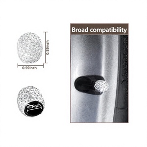 Tapas de válvula con incrustaciones de diamantes, de goma, sin cámara, con boquilla americana, para reacondicionamiento y mejora de neumáticos de coche - Product Image 4