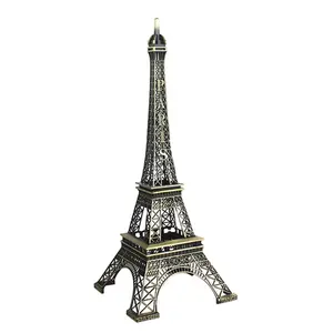 Plus grand artisanat tour Eiffel en métal de 62 cm de haut, grand modèle de tour eiffel
