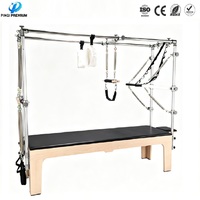 Table de Pilates Trapeze (Cadillac) de qualité supérieure, structure en bois d'érable avec trapèze en alliage d'aluminium, structure classique, table de trapèze complète