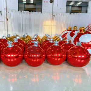 Großer Glänzender Aufblasbarer Weihnachts-Spiegelball aus PVC-Material Aufblasbarer Spiegelball Reflektierender Ballon Dekoration für Veranstaltungen - Product Image 4
