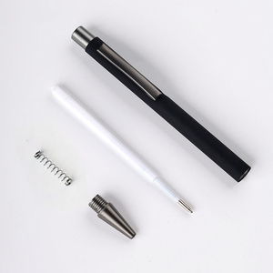 사용자 정의 1.0mm 고무 코팅 클릭 알루미늄 볼펜 판촉 사업 선물 인쇄 로고 사용자 정의 금속 펜 플라스틱 - Product Image 5