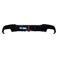 Diffuseur arrière noir brillant en ABS avec lampe LED pour BMW E90 E92 2005-2012, spoiler inférieur de pare-chocs, installation facile