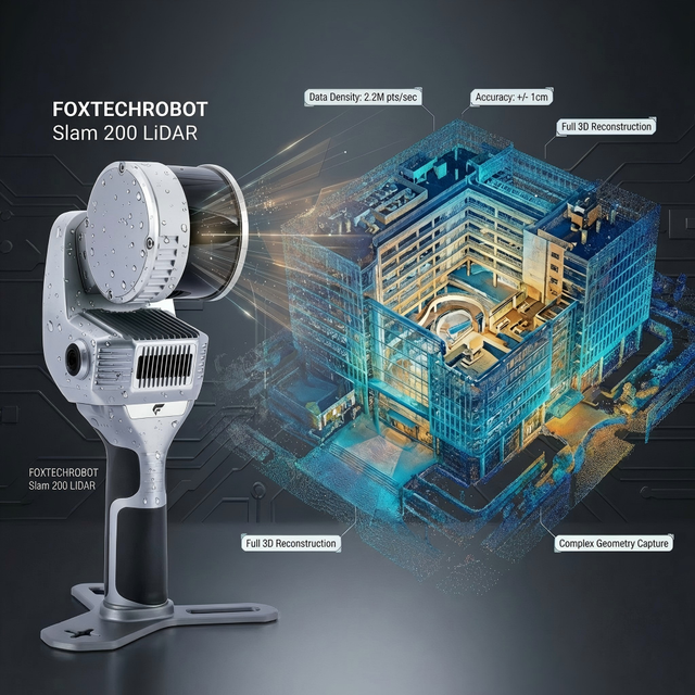 Foxtechrobot Good Price SLAM200E Ground Outdoor Building  360 Trimble Mobile Handheld Lidar 3d Scanning