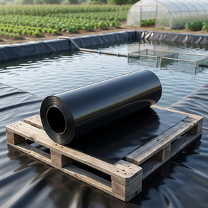 มาโคร ®   แผ่นกันซึม HDPE หนา 1.50 มม. สำหรับเก็บน้ำฝน มาตรฐาน ASTM GRI GM13 สำหรับอ่างเก็บน้ำและการชลประทานทางการเกษตร - Product Image 1