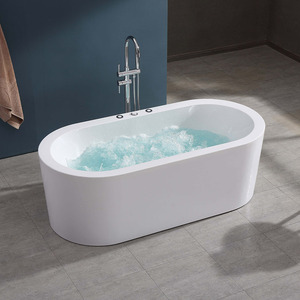 Baignoire autoportante en acrylique <span class=keywords><strong>avec</strong></span> fonction spa, hydromassage et jets à bulles d'air, pour usage intérieur moderne, fonction <span class=keywords><strong>jacuzzi</strong></span> - Product Image 1