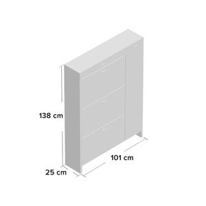 <span class=keywords><strong>Meuble</strong></span> de rangement <span class=keywords><strong>à</strong></span> <span class=keywords><strong>chaussures</strong></span> en bois <span class=keywords><strong>blanc</strong></span>, <span class=keywords><strong>design</strong></span> moderne, modulaire, étanche, gain de place, avec tiroir, pour la maison et l'hôtel - Product Image 5