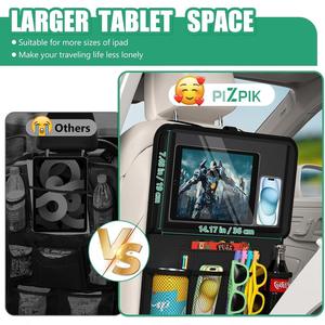 Sac <span class=keywords><strong>de</strong></span> Rangement Multifonctionnel pour Siège Arrière, <span class=keywords><strong>Organisateur</strong></span> <span class=keywords><strong>de</strong></span> Siège Arrière en Oxford avec Table Rabattable, Sac <span class=keywords><strong>de</strong></span> Rangement Durable pour Siège Arrière - Product Image 5