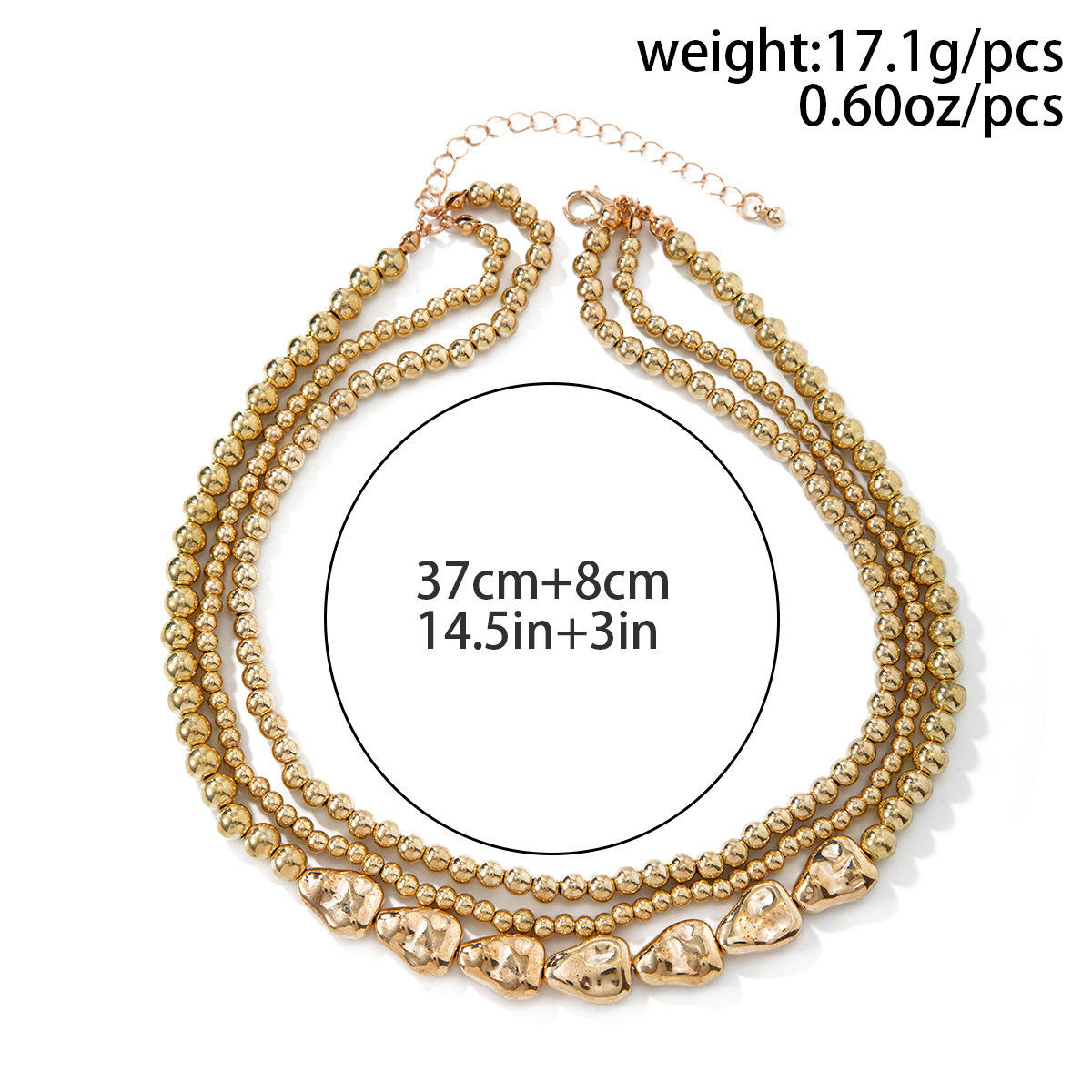 2024 Fashion Jewelry Wholesale 18K Gold Jewelry Punk Simple Pearl
