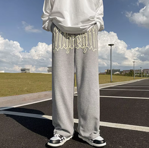 Pantaloni Bianchi da Uomo XJYD High Street, Pantaloni Sportivi in Maglia di Cotone Spesso, <span class=keywords><strong>Jogger</strong></span> Casual Stile Waffle, Pantaloni Larghi per Uomo - Product Image 4