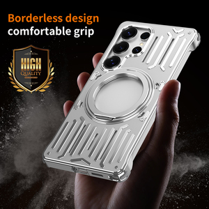 Dropshipping borderkess แม่เหล็ก360 ° กลวงเคสโทรศัพท์โลหะสำหรับซัมซุง S26 S25 S24 S23ultra ฝาครอบอลูมิเนียม - Product Image 6