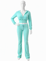Ensemble 2 pièces streetwear sportif pour femme, imprimé léopard, best-seller : veste courte zippée à capuche et leggings stretch