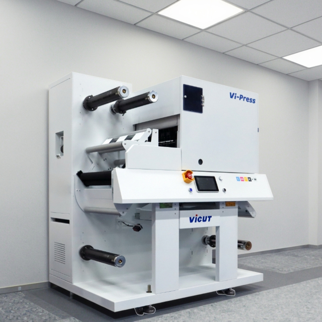Vicut Digital Roll Label Printing Machine CMYK+white Toner 5 Colors Roll Label Printer for Commercial Use