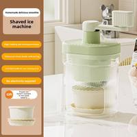 Máquina Manual para Hacer Helados, Trituradora de Hielo Pequeña, Máquina para Hacer Smoothies, Ideal para Campamentos al Aire Libre