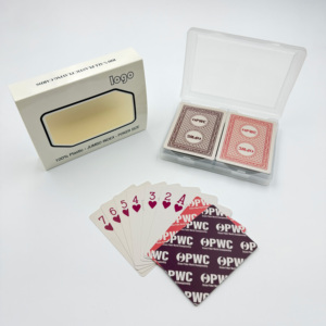 Baraja <span class=keywords><strong>de</strong></span> Cartas <span class=keywords><strong>de</strong></span> PVC Premium <span class=keywords><strong>de</strong></span> 2 Mazos, Caja <span class=keywords><strong>de</strong></span> Plástico, Logotipo Personalizado, Impermeable, Envío Rápido DDP a Latinoamérica, Venta al Por Mayor - Product Image 6