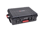 Valise à outils robuste en plastique ABS avec éponge, personnalisable OEM, indice de protection IP65, noire
