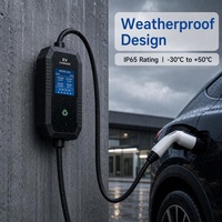 Stasiun Pengisian Daya EV Tipe 2 dengan Layar 2,8 inci, Kabel yang Dapat Disesuaikan, 3,5kw 16A, Pengisi Daya EV Portabel 3,5kw