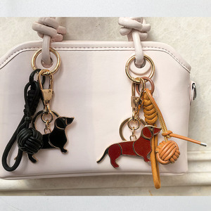 Pendentif chien Border Collie en similicuir rembourré avec longue sangle, porte-clés chiot, chien Bichon, <span class=keywords><strong>Labrador</strong></span> pour breloques de sac - Product Image 4