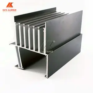 Thick Sliding Track Grey Aluminium Doors And Widnows Frame Aluminum Alloy Extrusion Profile