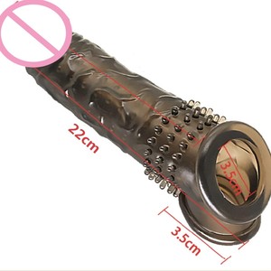 Penishülle für Männer Verdickung Verlängerung mit <span class=keywords><strong>Noppen</strong></span> Kondom Paar-Sexspielzeug Verhütungsmittel Erotik - Product Image 2