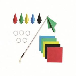 2025 New Link Custom Logo Polyester Fabric Training Horse Flag Whip Tour Guide Flag With Retractable Telescoping <b>Pole</b> <b>Hook</b> Stick - Product Image 1