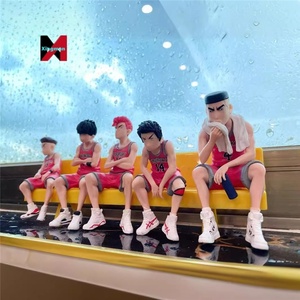<span class=keywords><strong>Slam</strong></span> Dunk 5 uds Popular Banco barril Sakuragi Rukawa Cross Border Anime figura caja ciega modelo coleccionable conjunto de regalo - Product Image 2
