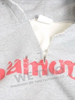 Épingle de sûreté personnalisée coupée et cousue sérigraphie Baggy Boxy Fit pull à épaules tombantes Streetwear en détresse sweats à capuche pour hommes