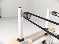 Máquina de Pilates Reformer Plegable Comercial con 6 Resortes y Núcleo Resistente, Certificación CE, de Aluminio/Aleación de Aluminio para Estudio