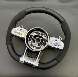 Volante de Cuero Multifunción para Benz con Botones de Control de Crucero Compatible con <span class=keywords><strong>Mercedes</strong></span> <span class=keywords><strong>Clase</strong></span> <span class=keywords><strong>C</strong></span> E S GLC GLE - Product Image 6