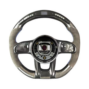 Volant LED Racing personnalisé en fibre de carbone pour <span class=keywords><strong>Mercedes</strong></span> Benz C43 GLC63 E53 CLS53 <span class=keywords><strong>A220</strong></span> S560 GLE63 E63 S63 G63 G65 GT63 AMG - Product Image 1