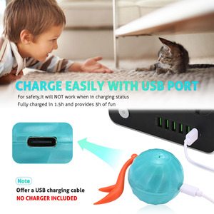 Smart Luxury Interactive Ball Toy with Rechargeable Battery 360 Degree Rotate & Motion Activated for Indoor <b>Cats</b> - Product Image 5