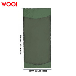 Sac de couchage en coton Woqi, type enveloppe, 1,3 kg, respirant, pour adultes, camping, randonnée, usage extérieur - Product Image 5