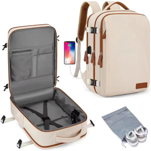 Sac à dos de voyage en nylon tendance avec système de compression sous vide, sac à bagages extensible, <span class=keywords><strong>port</strong></span> de charge USB pour les vacances et les voyages d'affaires - Product Image 3