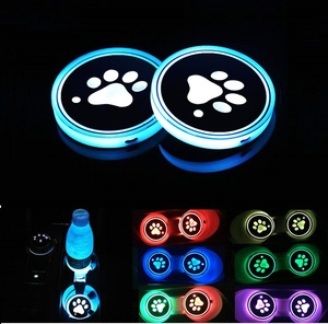 LED copa del sostenedor del coche esteras almohadillas perro RGB luces LED del coche, montaña rusa accesorios decoración Interior atmósfera luz-Univers - Product Image 1