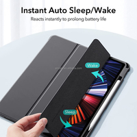 Étui pour iPad Air 13 pouces Pro 12,9'' 2022/2021/2020/2018, magnétique, détachable, antichoc, étanche, acrylique + cuir PU, coque arrière