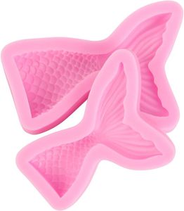 Décoration de gâteaux, artisanat du <span class=keywords><strong>sucre</strong></span>, chocolat, <span class=keywords><strong>fondant</strong></span>, pâte à <span class=keywords><strong>sucre</strong></span>, argile à pâtisserie, bonbons, moule en silicone pour queue de sirène, grand et petit - Product Image 1