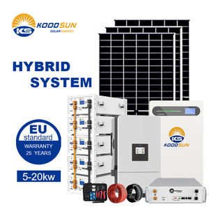 2026年ベストセラー 5kW 10kW 20kW 家庭用太陽光発電システム ハイブリッド設計 グリッド接続またはオフグリッド独立使用可能 - Product Image 1