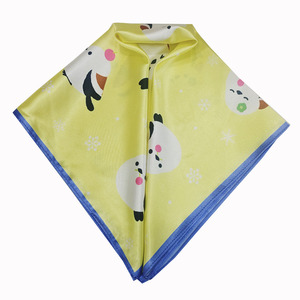 YiHonh Syal Cetak Poliester 100% Dapat Dicuci, Modern, Nyaman Disentuh, Seri Motif Anak Ayam, Kerudung Berkualitas Tinggi