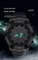 Montre à quartz pour homme, style nouveau, tendance, de haute qualité, avec calendrier, bracelet en acrylique, non mécanique