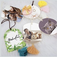 Feuilles de feutre pour sublimation, vente directe usine, désodorisant de voiture personnalisé motif mignon, accessoire de décoration intérieure unique