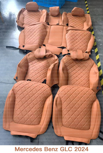 Housses <span class=keywords><strong>de</strong></span> siège sur mesure pour <span class=keywords><strong>Mercedes</strong></span> Benz GLC, accessoires <span class=keywords><strong>de</strong></span> <span class=keywords><strong>voiture</strong></span> pour 5 places, ensemble complet en similicuir premium, sièges avant et arrière - Product Image 2