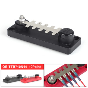 Barra de Distribución de Energía de Grado Marino, Tipo Black Label, de 10 Puntos, de Una Sola Capa, 55A, 12V - Product Image 4