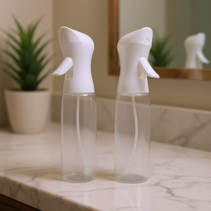 White Plastic Personal Mister <b>Spray</b> Bottle 2-Pack <b>Pump</b> Sprayer For Personal Care Use - Product Image 2