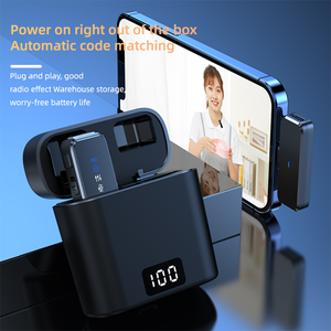 <span class=keywords><strong>ไมโครโฟน</strong></span>ไร้สายแบบหนีบปกเสื้อ M31 สำหรับบันทึกเสียงและวิดีโอ แบบเสียบใช้งานได้ทันที <span class=keywords><strong>ไมโครโฟน</strong></span>ไร้สายแบบหนีบปกเสื้อสำหรับโทรศัพท์มือถือในการถ่ายทอดสด - Product Image 3