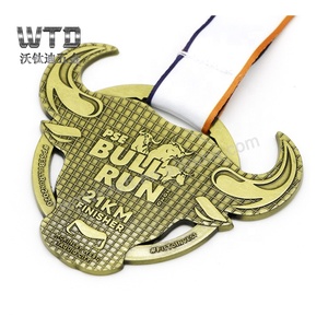 8 Years Medal Manufacture  Stromlo Running Festival  FINISHER custom 3d antique bronze metal medal - Product Image 6