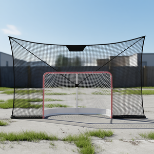 DB Wholesale Portería de Hockey Callejero 12x7FT con Red de Protección y Red de Entrenamiento para Exteriores - Product Image 2
