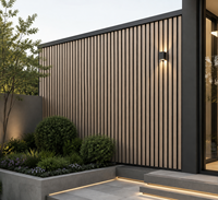 Revêtement mural extérieur moderne en WPC co-extrudé de style européen, ignifuge, résistant à l'humidité, imperméable, anti-UV, 219x26mm