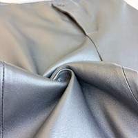 Nouvelle Arrivée Pantalon Moto Femme Taille Haute Extensible en Cuir de Mouton Coupe Slim Jambe Droite pour Activités de Plein Air